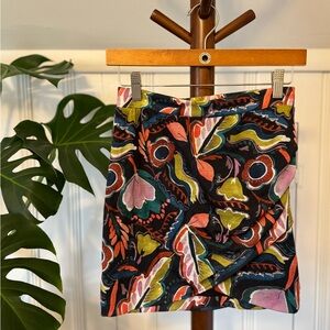 Zara Multicolor Floral Mini Skirt